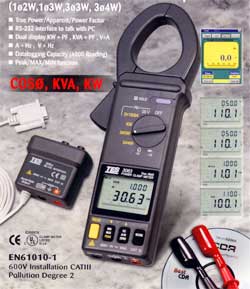 功率表介面?zhèn)鬏斊?RS-232)TES3064