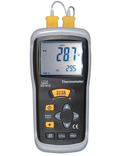 雙輸入接觸式測(cè)溫儀DT-613