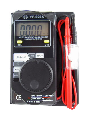 自動換檔數(shù)位迷你型電表YF-220A